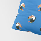 Toucans Blue Pillow Sham Gallery Image 4