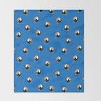Toucans Blue Throw Blanket Gallery Image 2