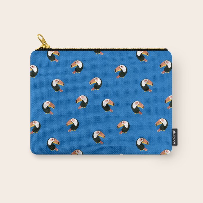 Toucans Blue Carry All Pouch Gallery Image 1