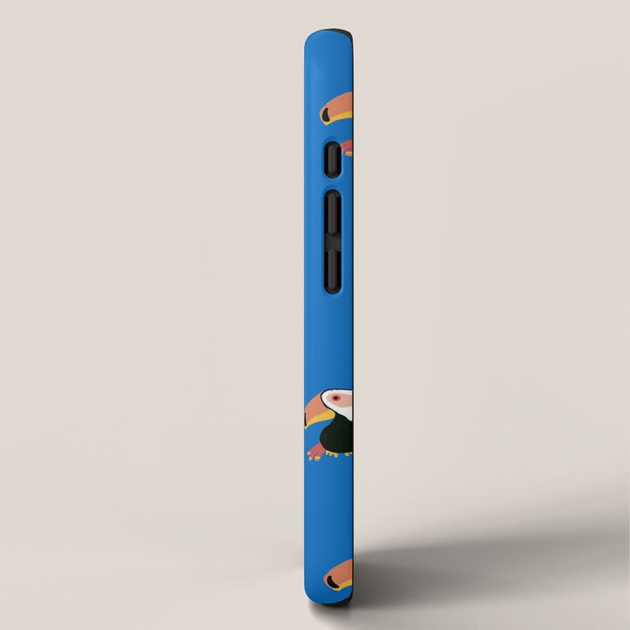 Toucans Blue iPhone Case Gallery Image 2