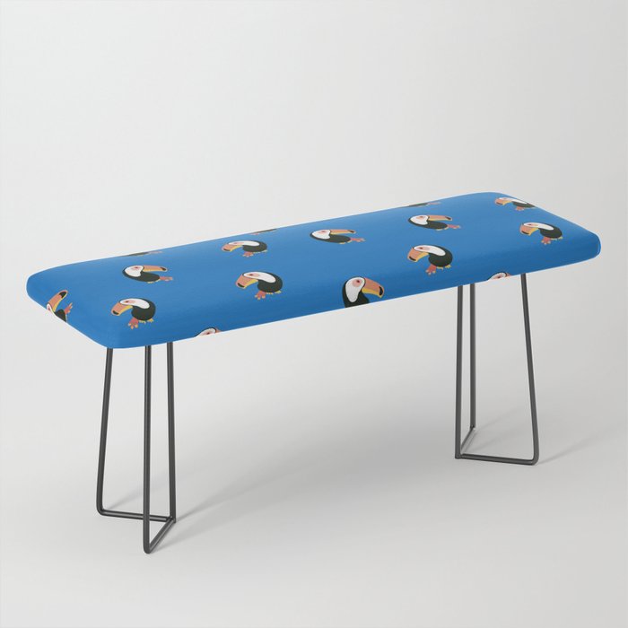 Toucans Blue Bench Gallery Image 1