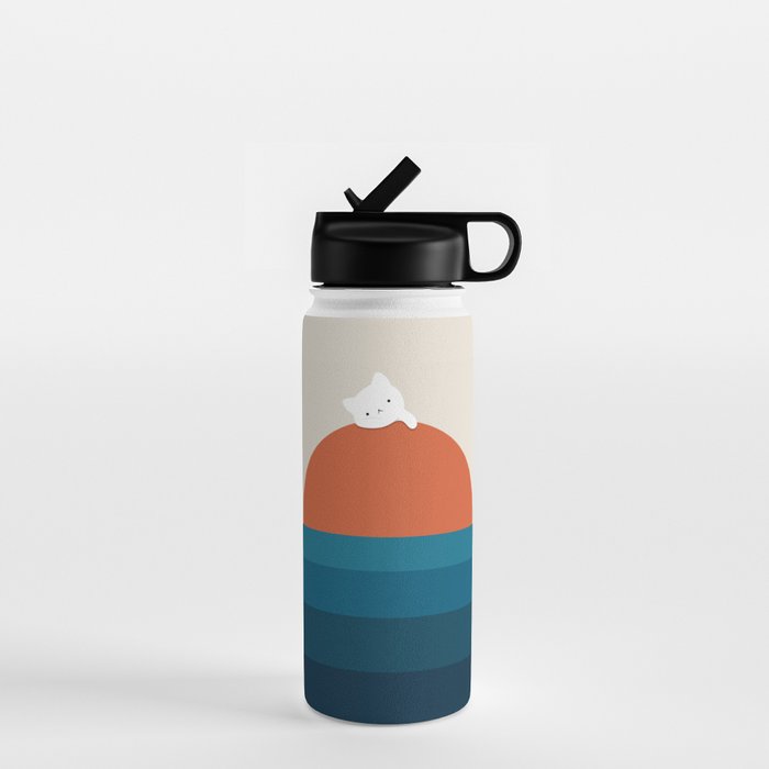 Cat Landscape 169 Water Bottle Gallery Image 1