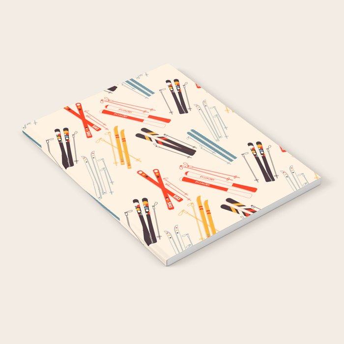 Ski time pattern Notebook Gallery Image 2