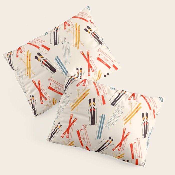 Ski time pattern Pillow Sham Gallery Image 3