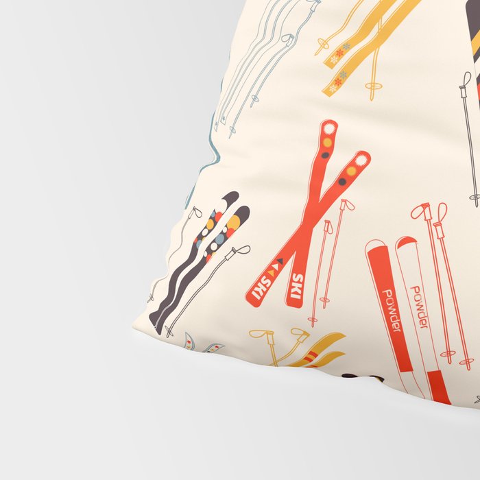 Ski time pattern Pillow Sham Gallery Image 4