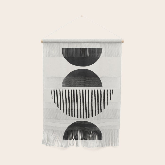 Balancing Stripes NO.2 | Black Wall Hanging Gallery Image 1