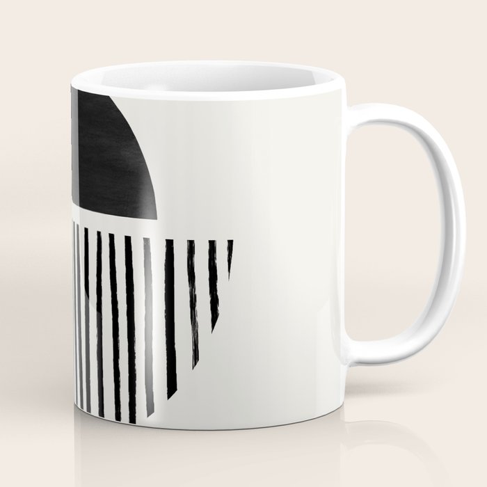 Balancing Stripes NO.2 | Black Coffee Mug Gallery Image 1