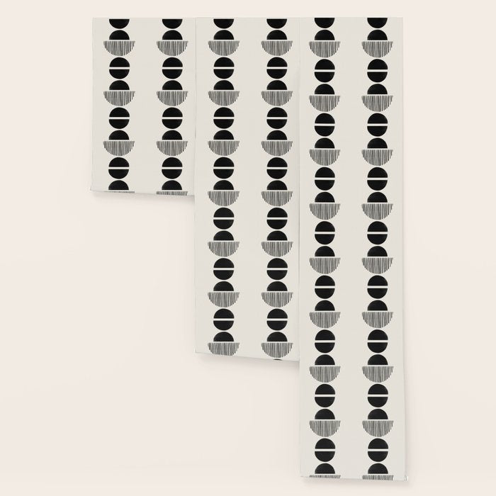 Balancing Stripes NO.2 | Black Wallpaper Gallery Image 3