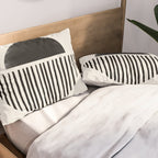 Balancing Stripes NO.2 | Black Pillow Sham Gallery Image 2