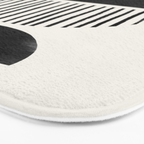 Balancing Stripes NO.2 | Black Bath Mat Gallery Image 3