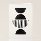 Balancing Stripes NO.2 | Black Stationery Card Gallery Image 2
