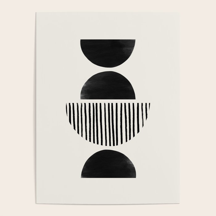 Balancing Stripes NO.2 | Black Poster Gallery Image 4
