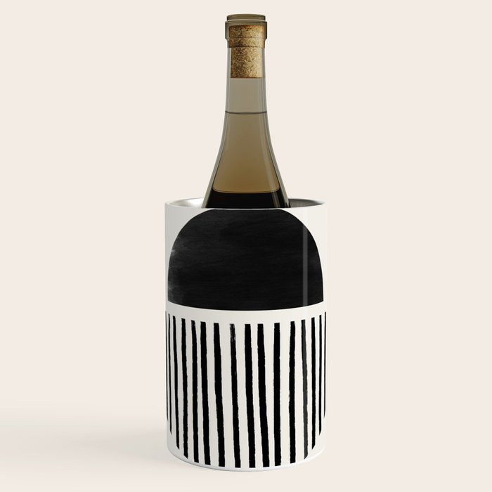 Balancing Stripes NO.2 | Black Wine Chiller Gallery Image 1
