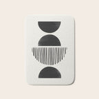 Balancing Stripes NO.2 | Black Bath Mat Gallery Image 1