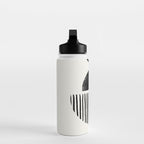 Balancing Stripes NO.2 | Black Water Bottle Gallery Image 3