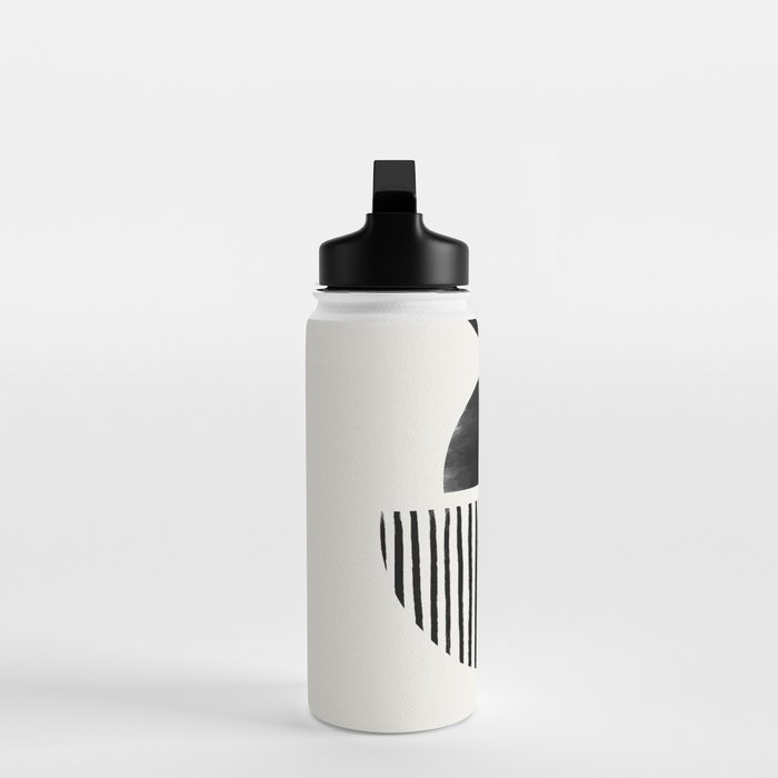 Balancing Stripes NO.2 | Black Water Bottle Gallery Image 3