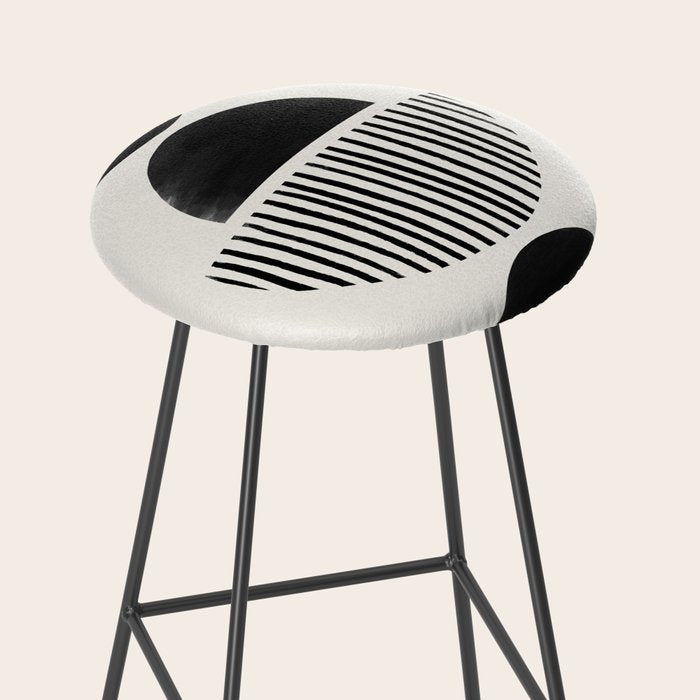 Balancing Stripes NO.2 | Black Stool Gallery Image 2