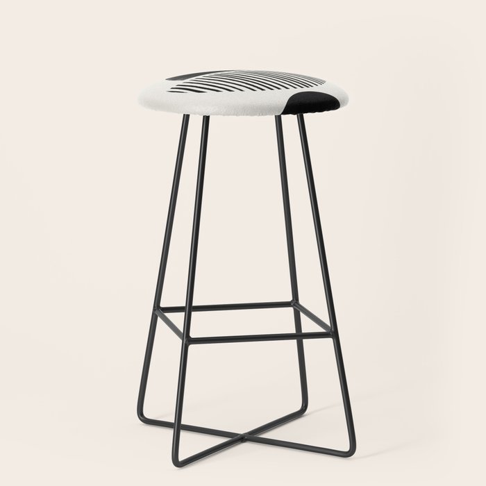 Balancing Stripes NO.2 | Black Stool Gallery Image 1