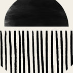 Balancing Stripes NO.2 | Black Coffee Mug Gallery Image 2