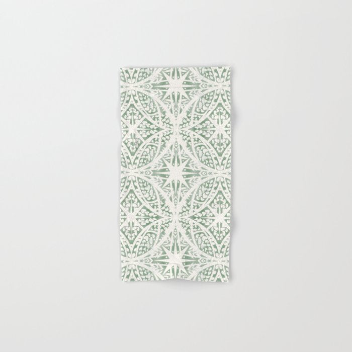 Green Nature Fantasy Tiles B Bath Towel Gallery Image 1