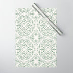 Green Nature Fantasy Tiles B Wrapping Paper Gallery Image 1