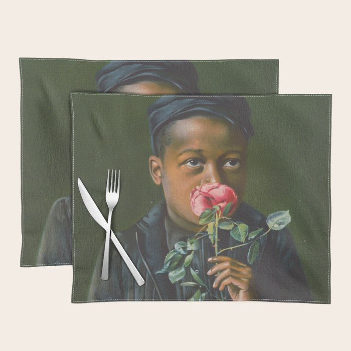 Vintage African American Art Placemat