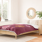 Retro Sun Faces - Pink and Magenta Duvet Cover Gallery Image 2