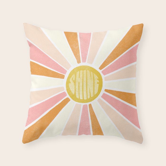 sundial shine Throw Pillow Gallery Image 6