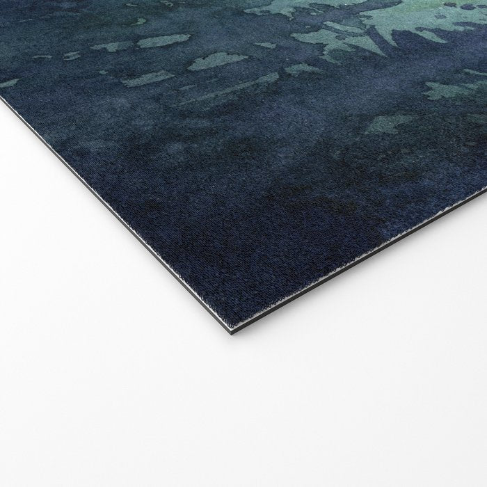 Galaxy Aurora Northern Lights Nebula Space Watercolor Welcome Mat Gallery Image 2