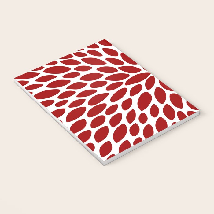 Christmas Floral Bloom, Red and White Notebook Gallery Image 3