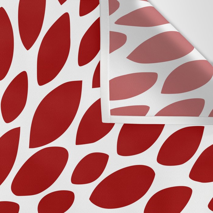 Christmas Floral Bloom, Red and White Wall Tapestry Gallery Image 3