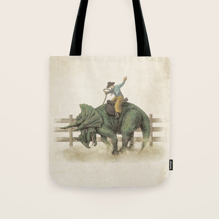 Dino Rodeo  Tote Bag Gallery Image 1
