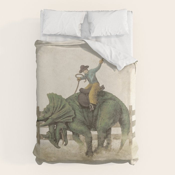 Dino Rodeo  Duvet Cover Gallery Image 1
