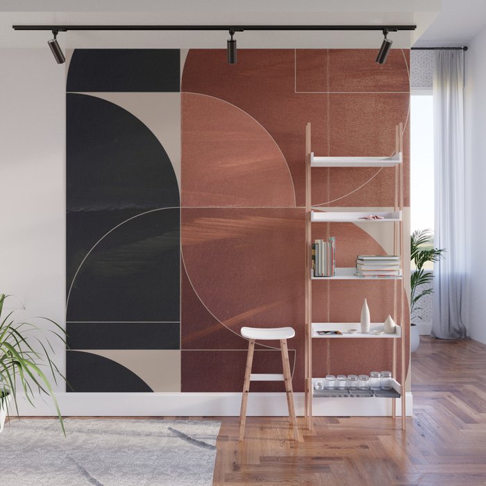 Minimal Geometric Shapes 216 Wall Mural Gallery Image 1