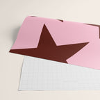 Pink and Burgundy Big Ol Stars Wrapping Paper Gallery Image 2