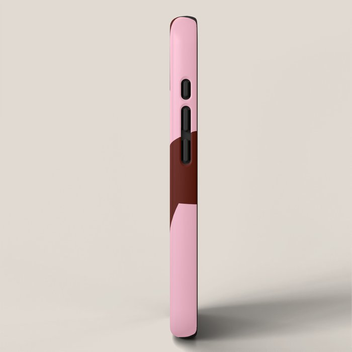 Pink and Burgundy Big Ol Stars iPhone Case Gallery Image 2