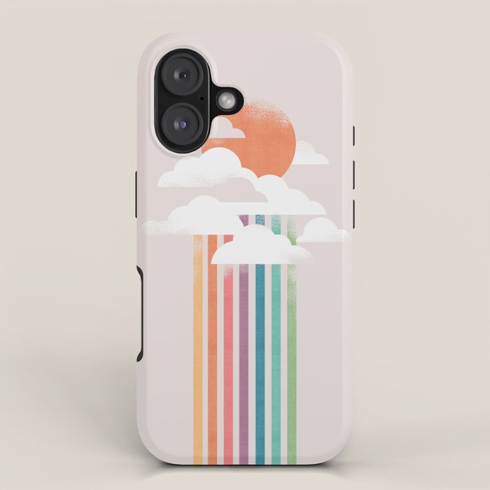 Colorful rain iPhone Case Gallery Image 1