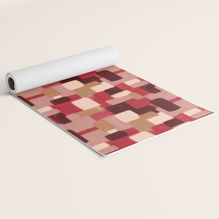 Modern Craft Abstract Pattern - Geometric Pattern Yoga Mat Gallery Image 2
