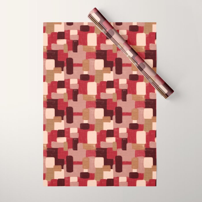 Modern Craft Abstract Pattern - Geometric Pattern Wrapping Paper Gallery Image 1
