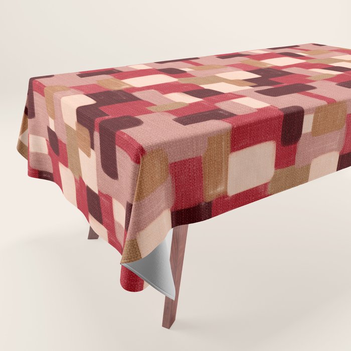 Modern Craft Abstract Pattern - Geometric Pattern Tablecloth Gallery Image 1