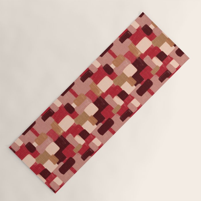 Modern Craft Abstract Pattern - Geometric Pattern Yoga Mat Gallery Image 1