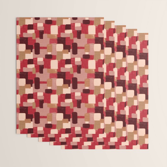 Modern Craft Abstract Pattern - Geometric Pattern Wrapping Paper Gallery Image 3