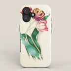 Tulips by Clarissa Munger Badger, "Floral Belles," 1866 (benefitting The Nature Conservancy) iPhone Case Gallery Image 1