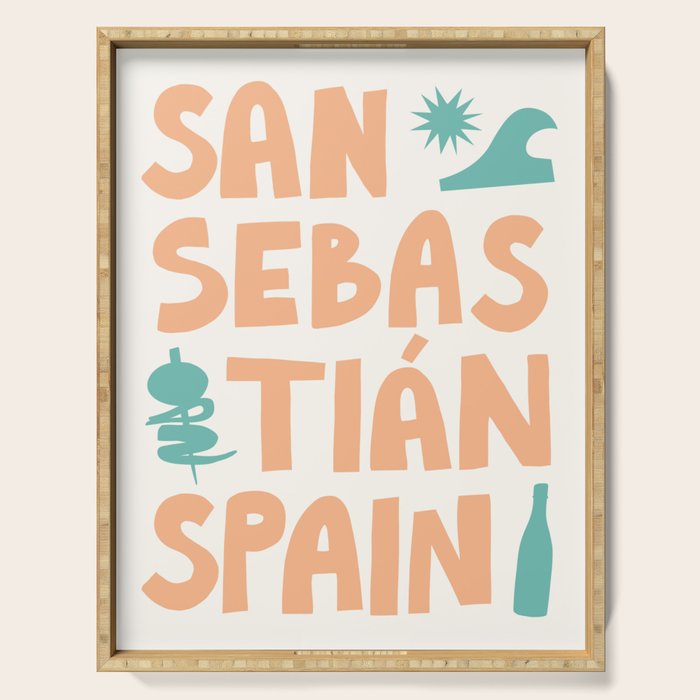 San Sebastian, Spain: Going Places Serving Tray Gallery Image 1