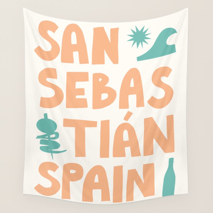 San Sebastian, Spain: Going Places Wall Tapestry Gallery Image 4