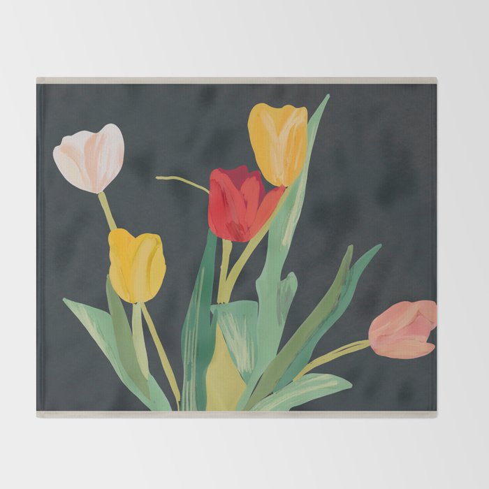 Flowers 32 Throw Blanket Gallery Image 2