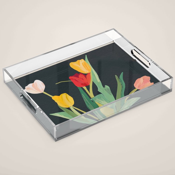 Flowers 32 Acrylic Tray Gallery Image 1