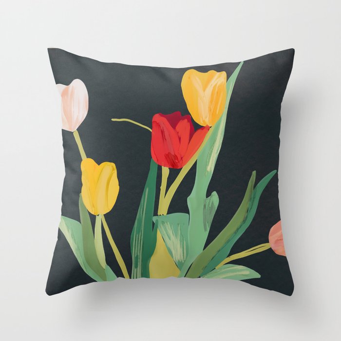 Flowers 32 Throw Pillow Gallery Image 6