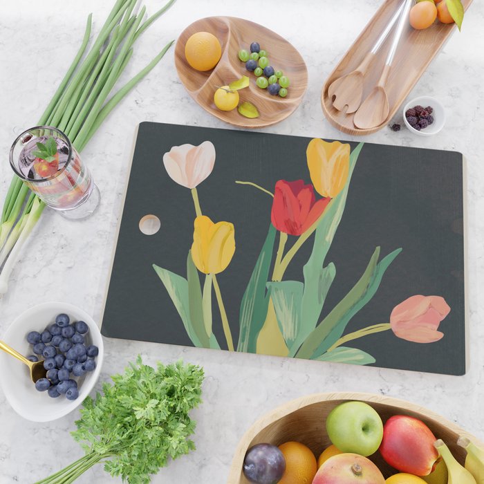 Flowers 32 Cutting Board Gallery Image 2
