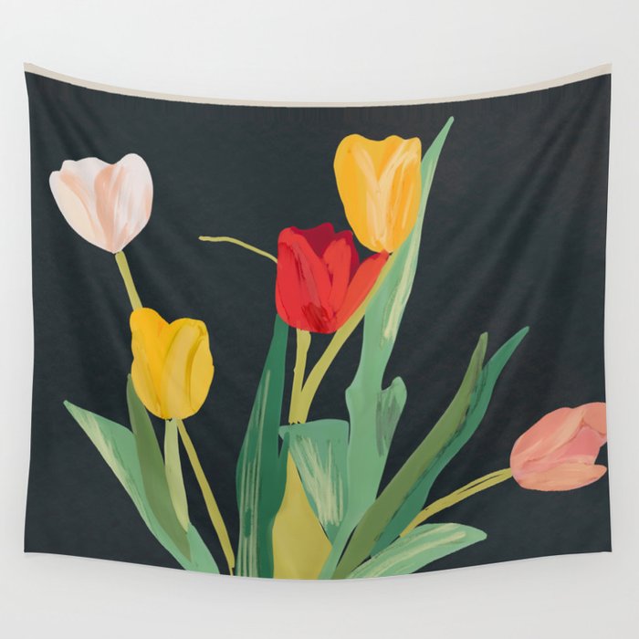 Flowers 32 Wall Tapestry Gallery Image 1